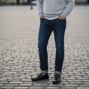 Nordstrom Classic  Lewis Penny Black Leather Loafers NWOT